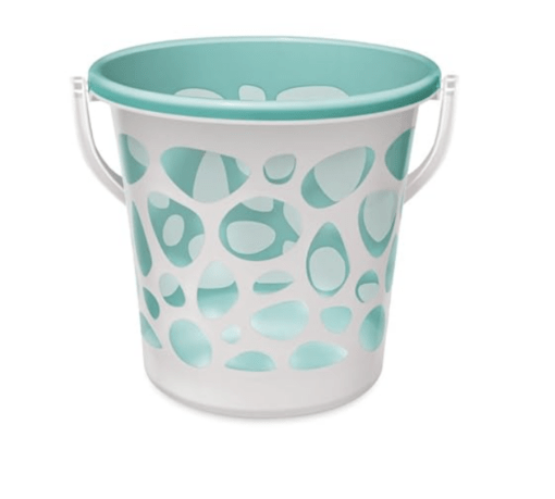 Spotzero By Milton Pebble Plastic Bucket, 20 litres, Medium, Aqua Green